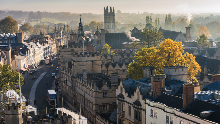 Oxford city skyline